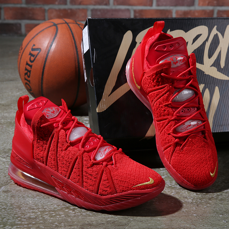 Nike LeBron 18 Hot Red Shoes